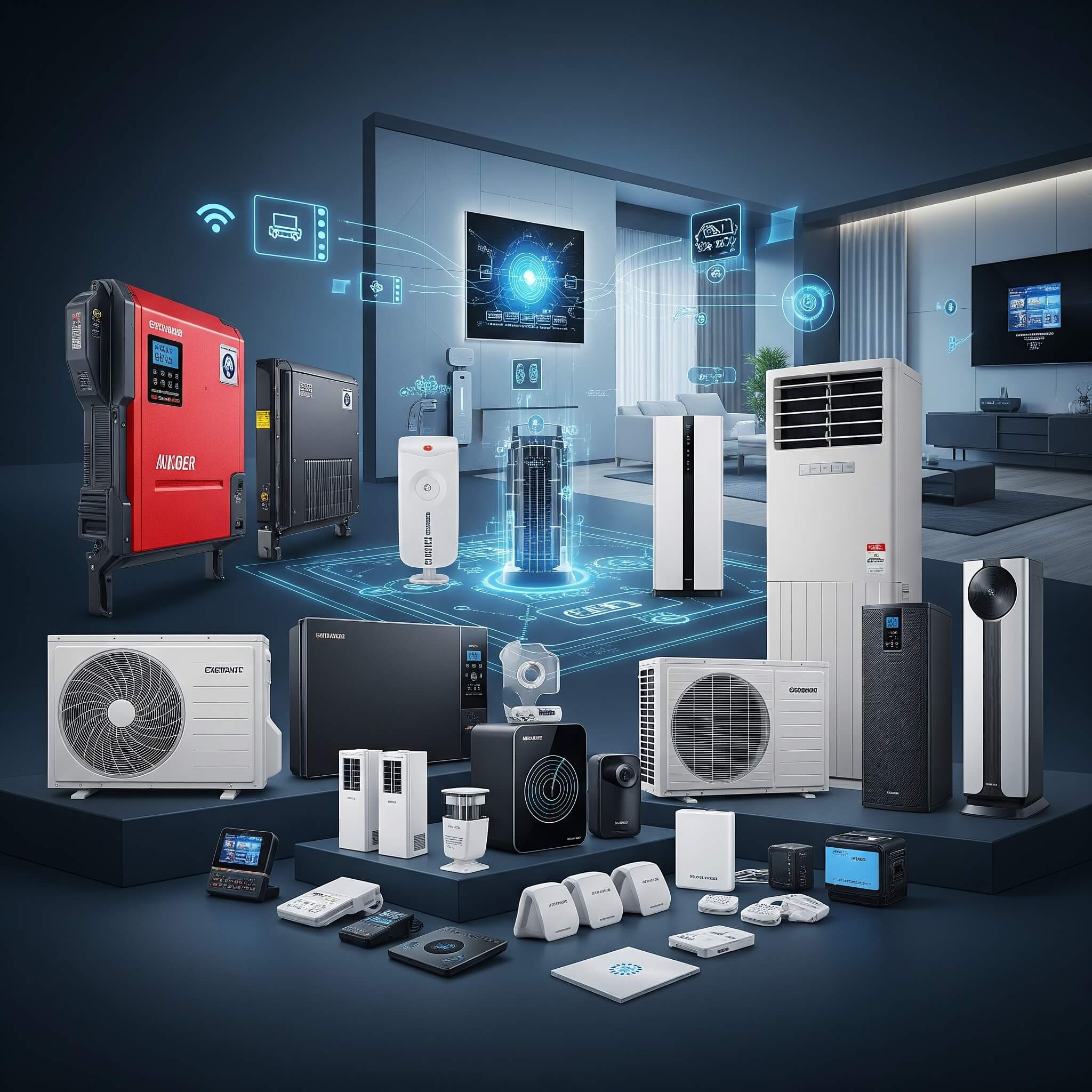 Consumer electronics, smart devices, and accessories.