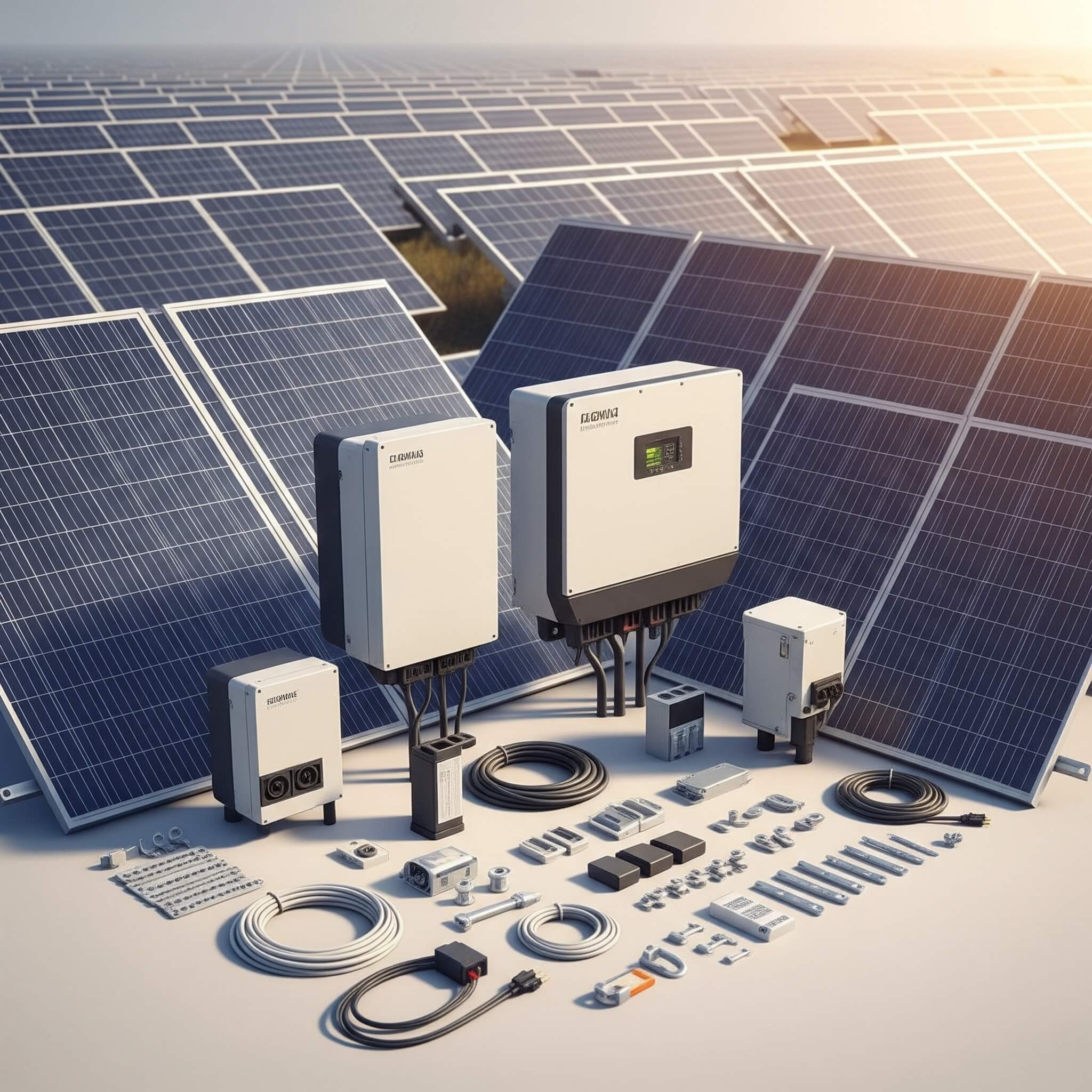 Efficient panels, inverters, and accessories for renewable energy solutions.