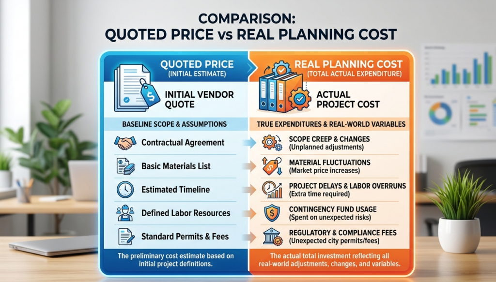 “Quoted Price” vs “Real Planning Cost”